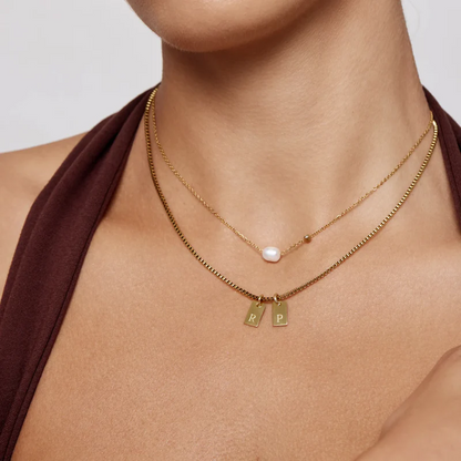 Collier à Initiale avec Pendentif Personnalisé