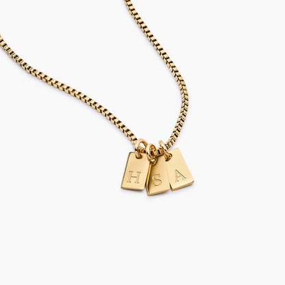 Collier à Initiale avec Pendentif Personnalisé