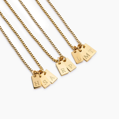 Collier à Initiale avec Pendentif Personnalisé