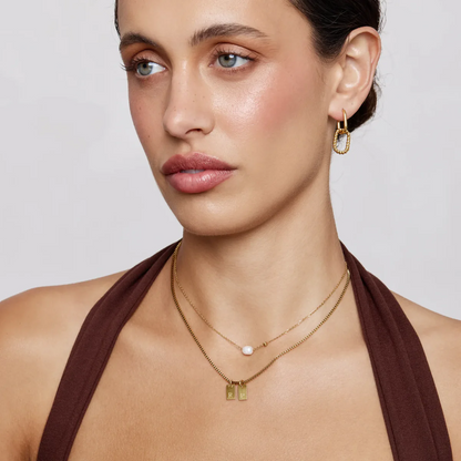 Collier à Initiale avec Pendentif Personnalisé