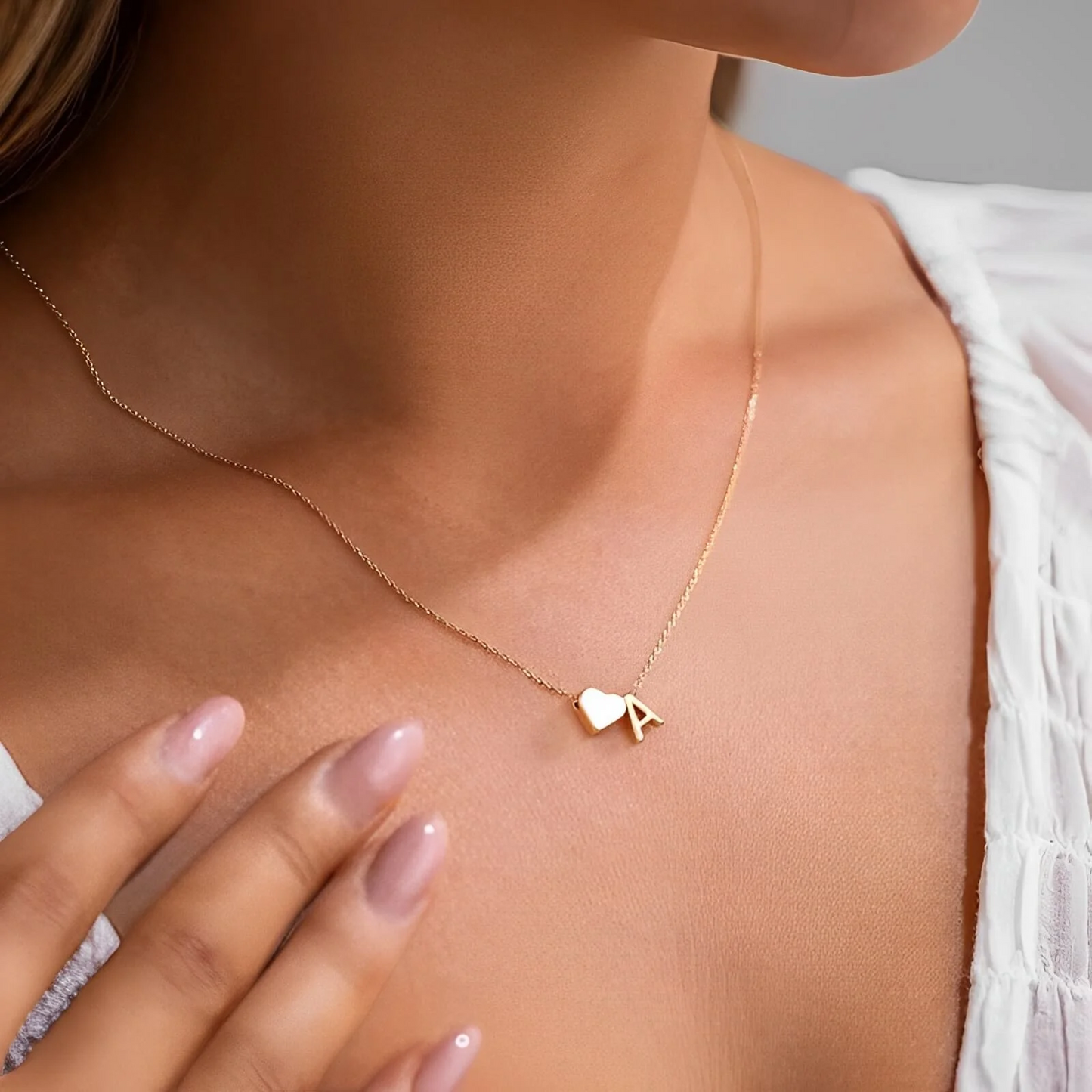 Collier Initial Cœur