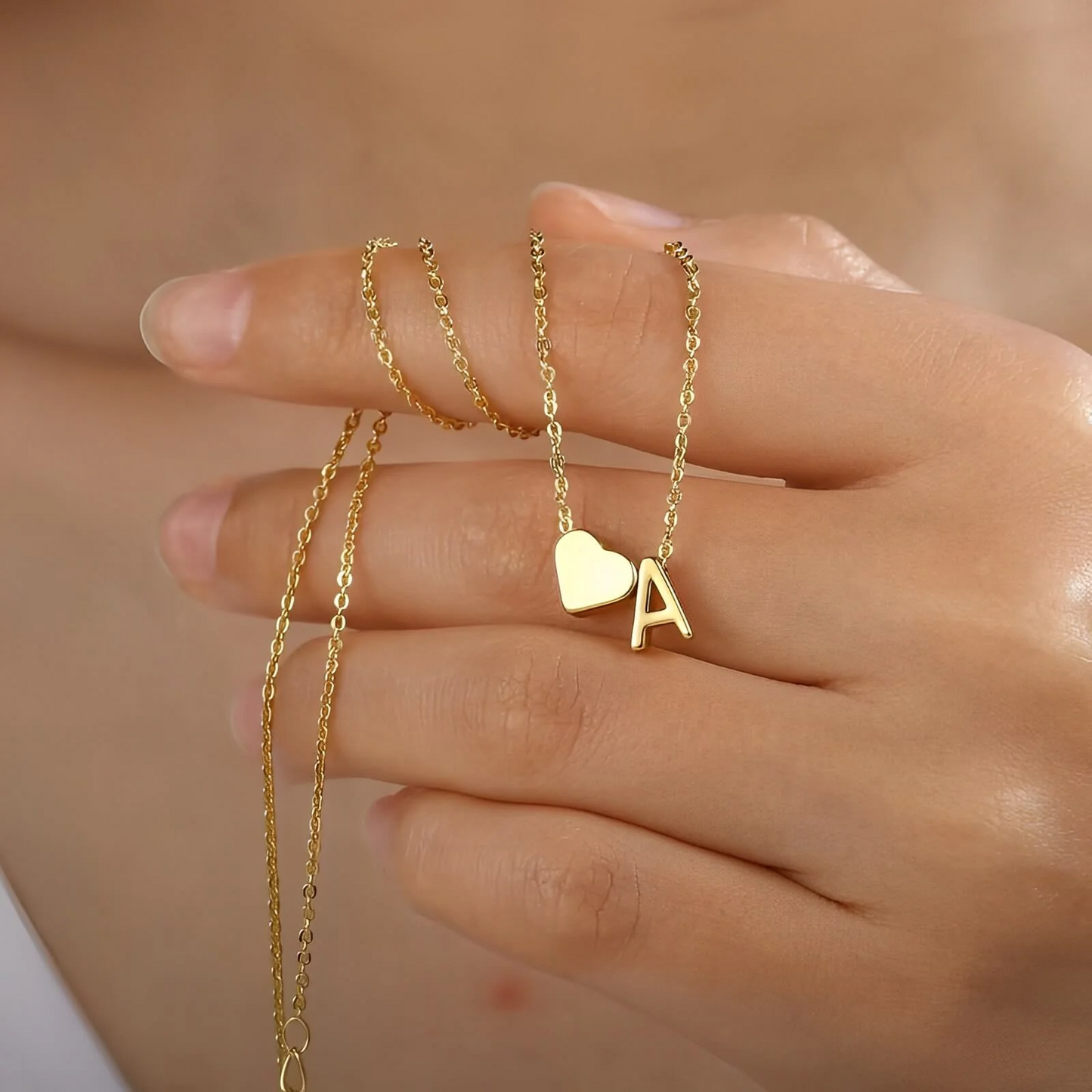 Collier Initial Cœur