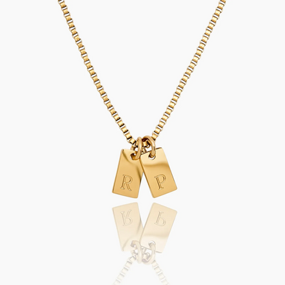 Collier à Initiale avec Pendentif Personnalisé